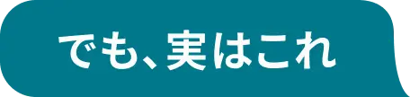 でも、実はこれ